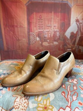 Vintage Brandeau 1970s–1980s Made in Canada Western Ankle Loafers